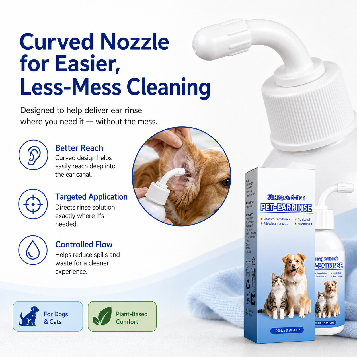 Gentle Pet Ear Cleansing Solution – 2 Pack - image 6