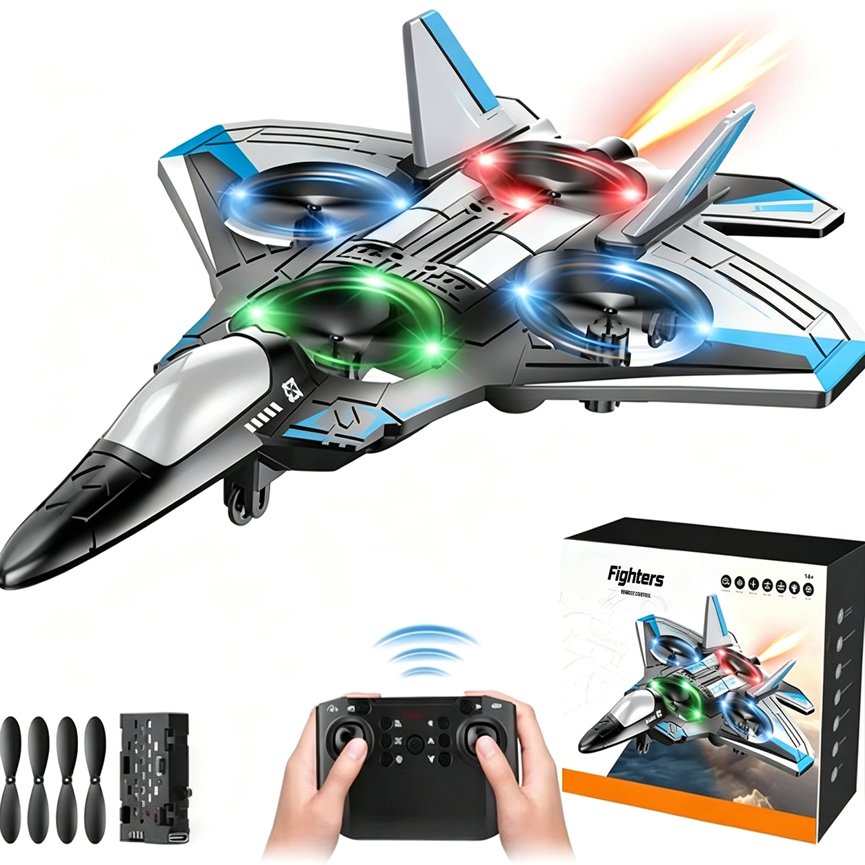 Remote-Control Foam Fighter Jet Toy - image 4