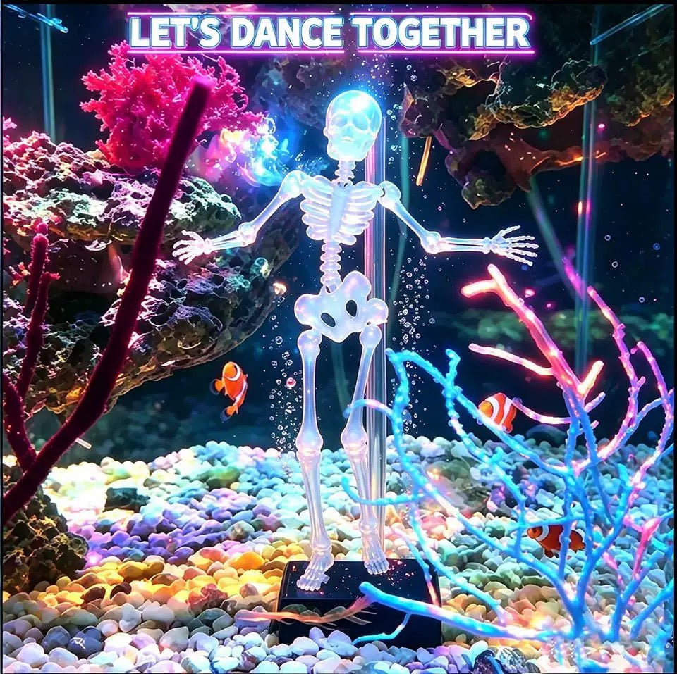 Air-Powered Dancing Skeleton Aquarium Ornament - image 1