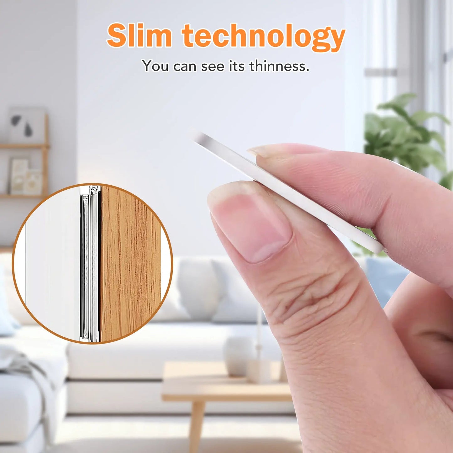 Ultra-Thin Magnetic Cabinet Catches – 10 Pairs – product image 3