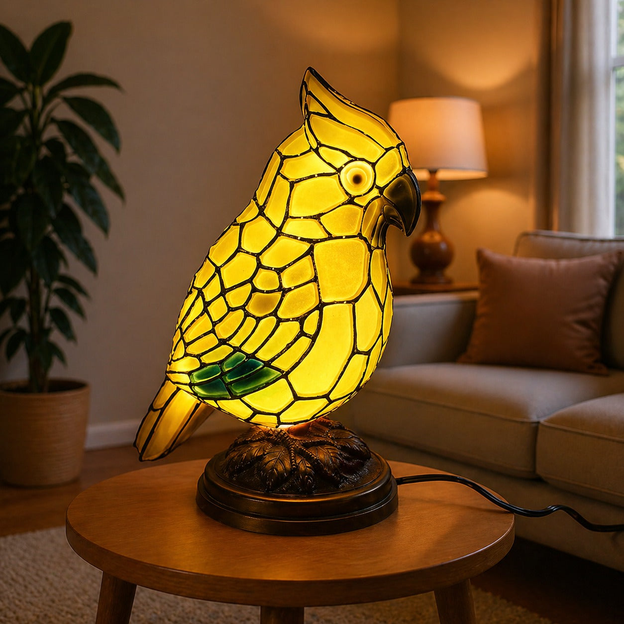 Art Glass Bird Ambient Table Lamp – product image 3