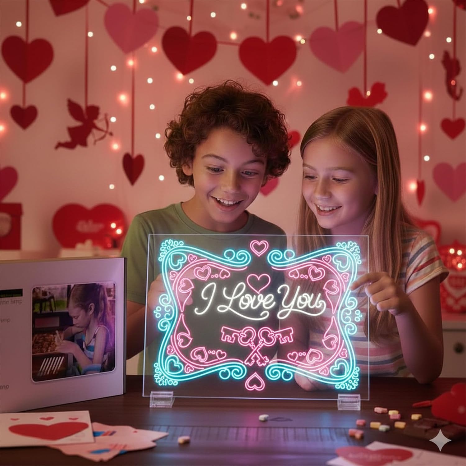 7-Color LED Acrylic Drawing Board – Large – product image 4