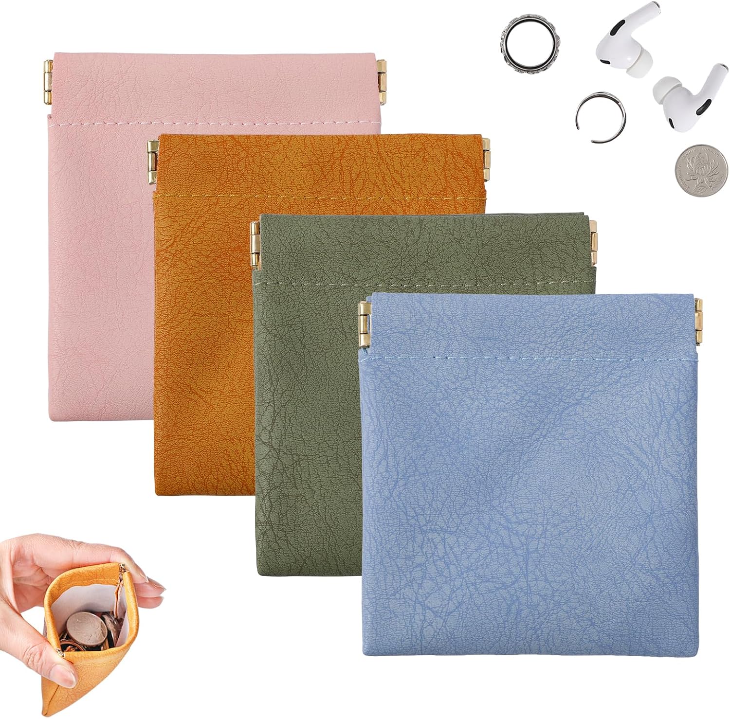 Squeeze-Open Mini Storage Pouches – 4 Pack – product image 1