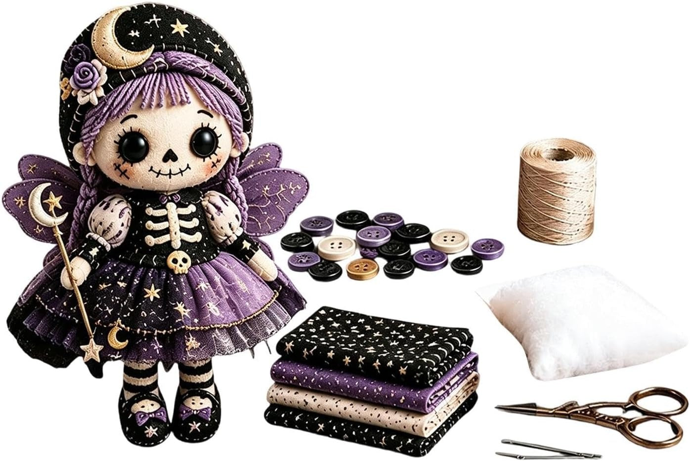 DIY Halloween Skeleton Doll Kit – product image 1