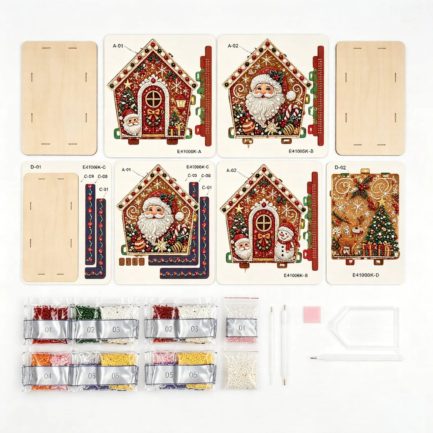 DIY Pearl Art Christmas Decoration Kit