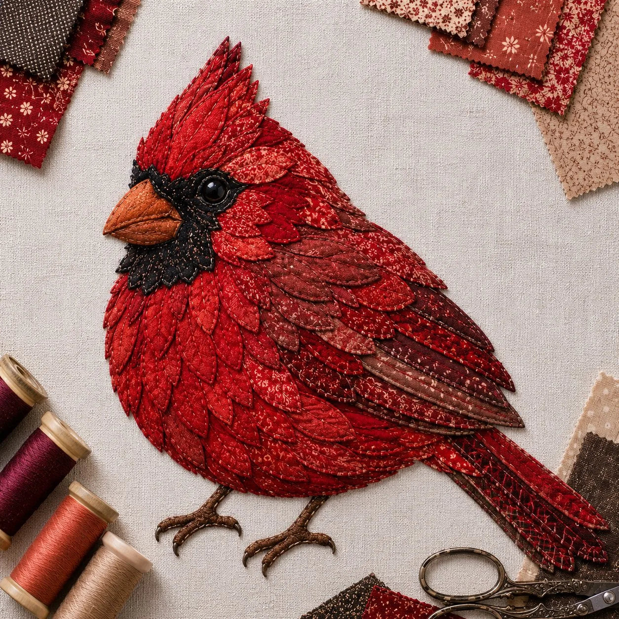 DIY Patchwork Bird Hanging Ornament Kit – product image 3
