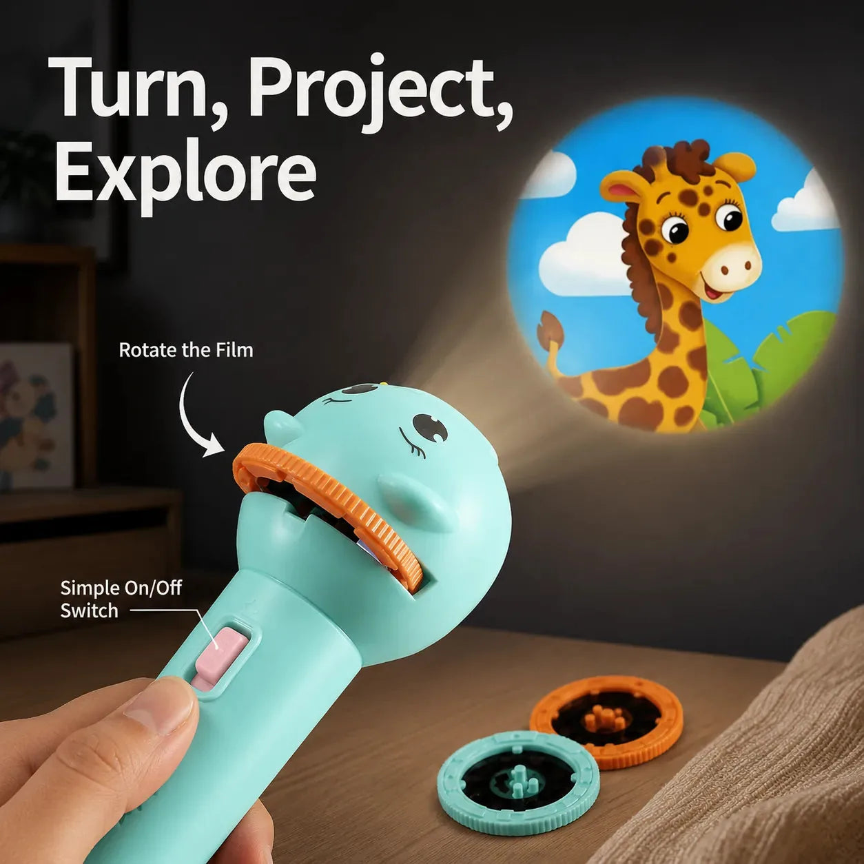 Kids Story Projection Flashlight Set – 96 Images – product image 2