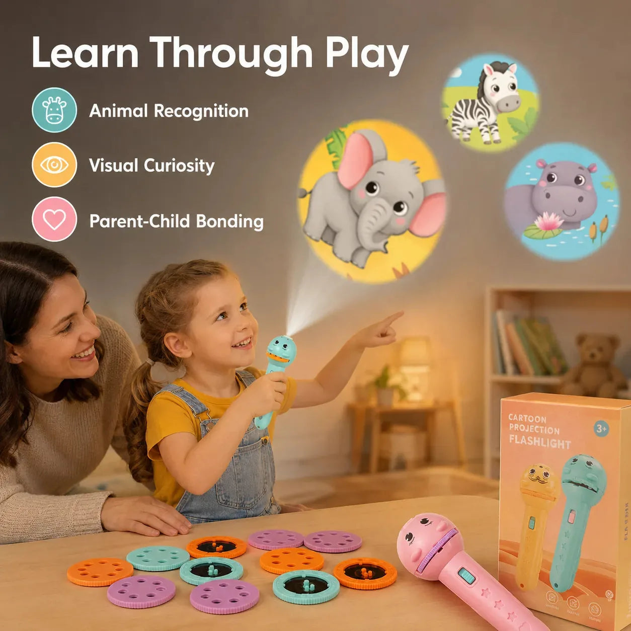 Kids Story Projection Flashlight Set – 96 Images – product image 6