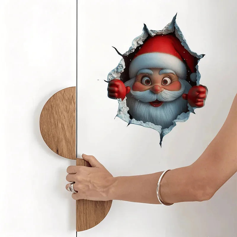 3D Christmas Santa Wall Decals – 5 Pack – product image 6