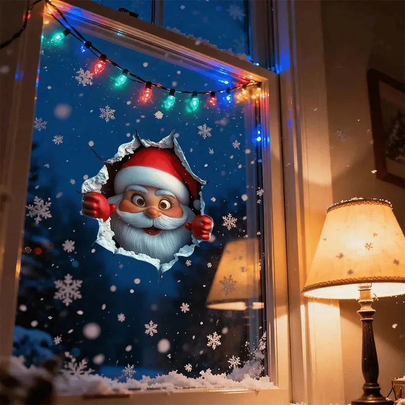 3D Christmas Santa Wall Decals – 5 Pack – product image 7