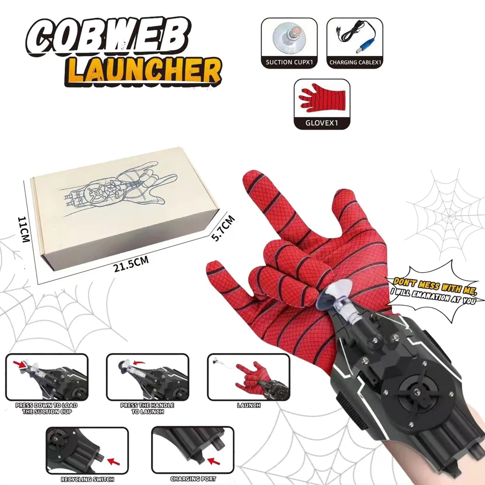 Wrist-Mounted Web Shooter Play Set
