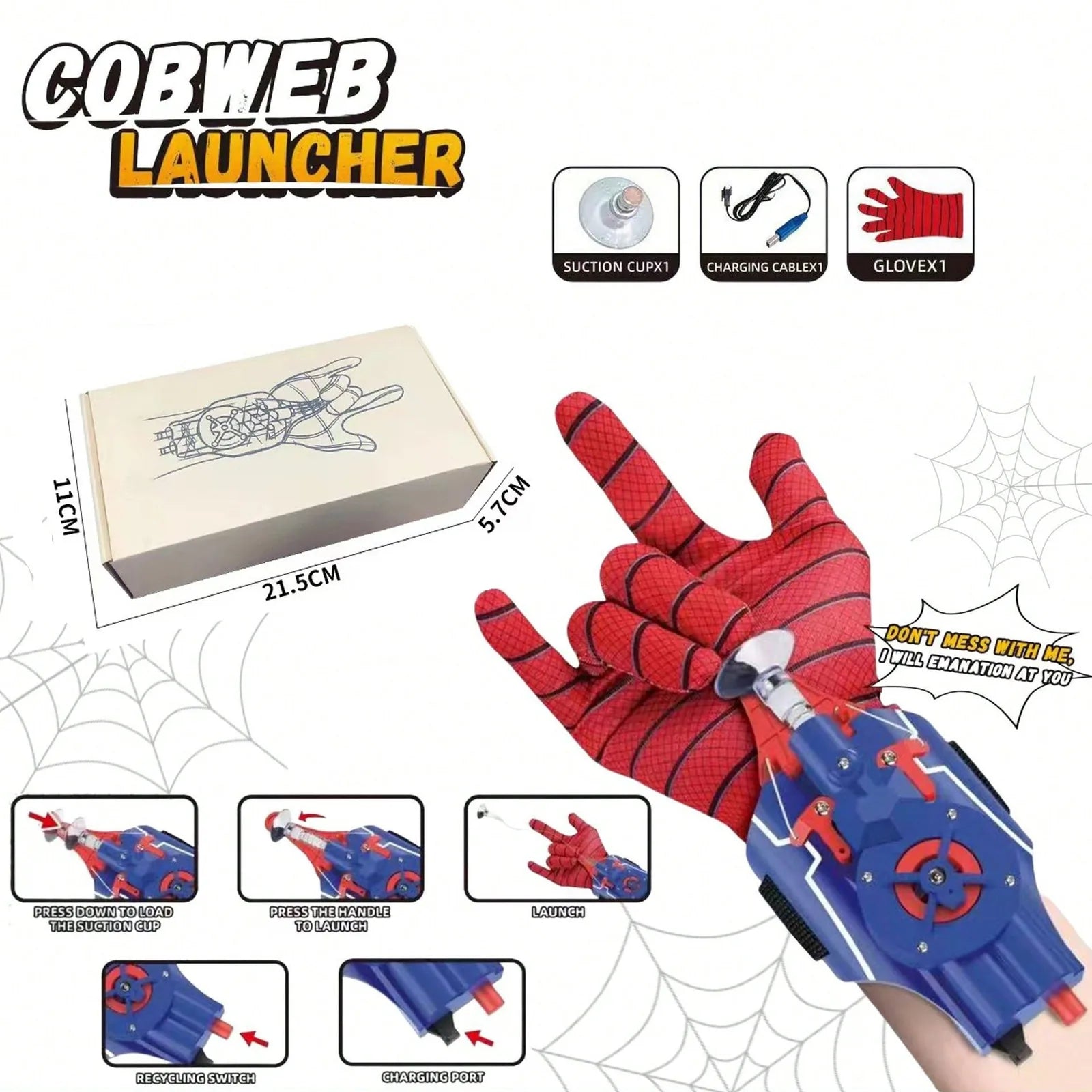 Wrist-Mounted Web Shooter Play Set