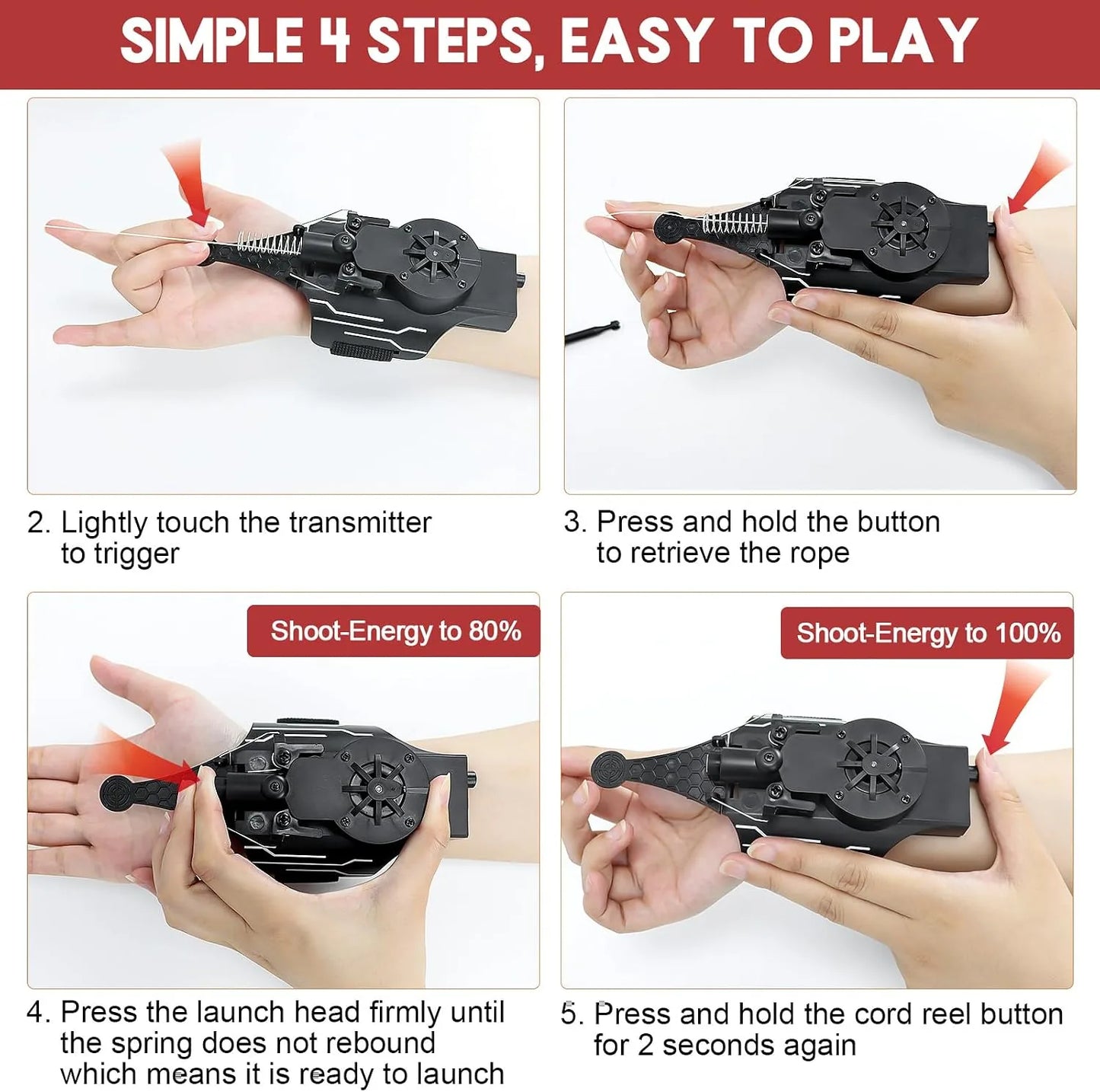 Wrist-Mounted Web Shooter Play Set