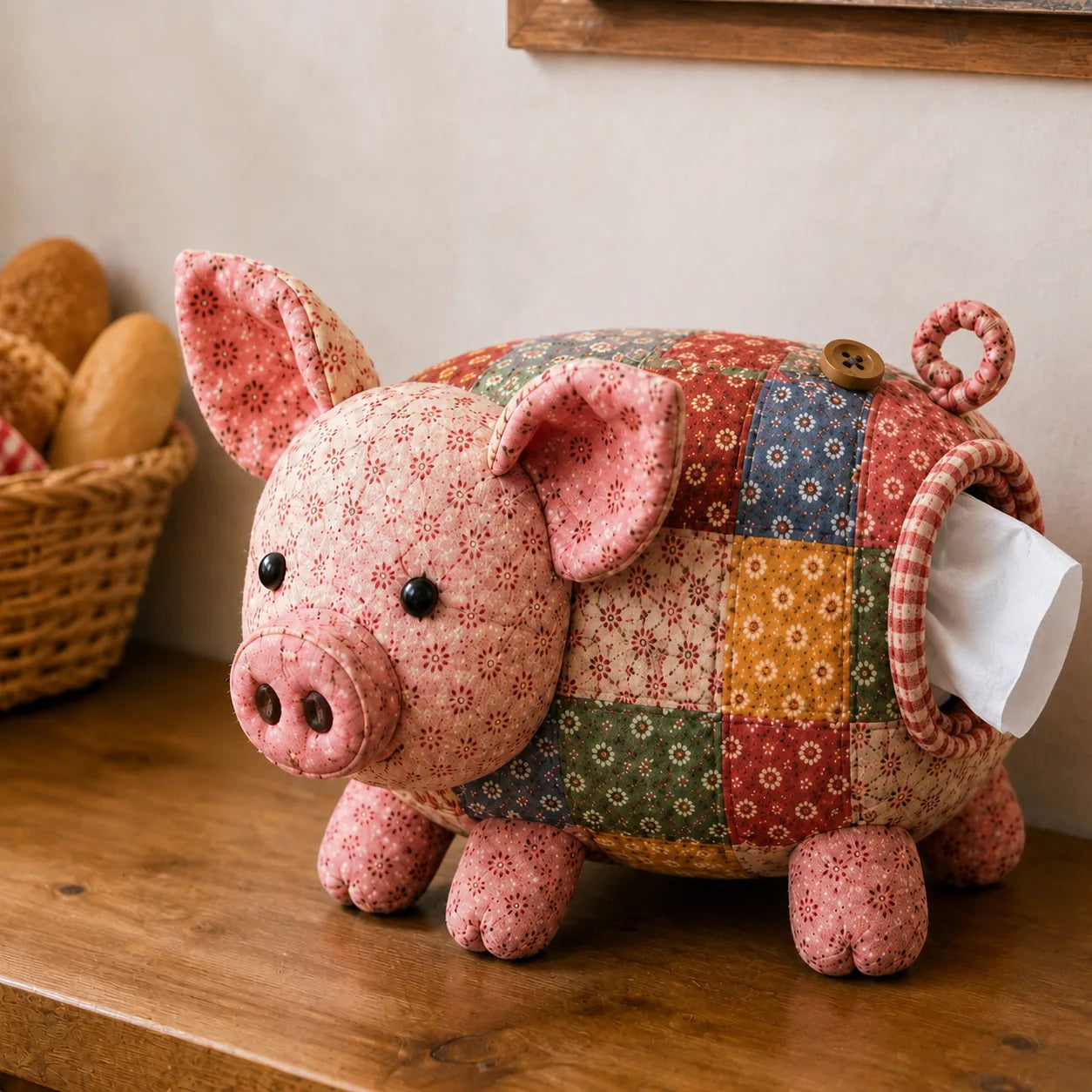DIY Patchwork Animal Tissue Box Cover Sewing Kit – product image 2
