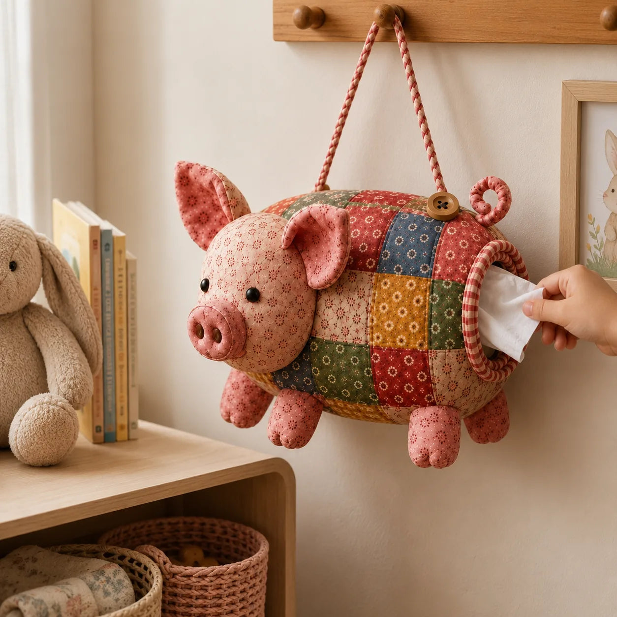 DIY Patchwork Animal Tissue Box Cover Sewing Kit – product image 4