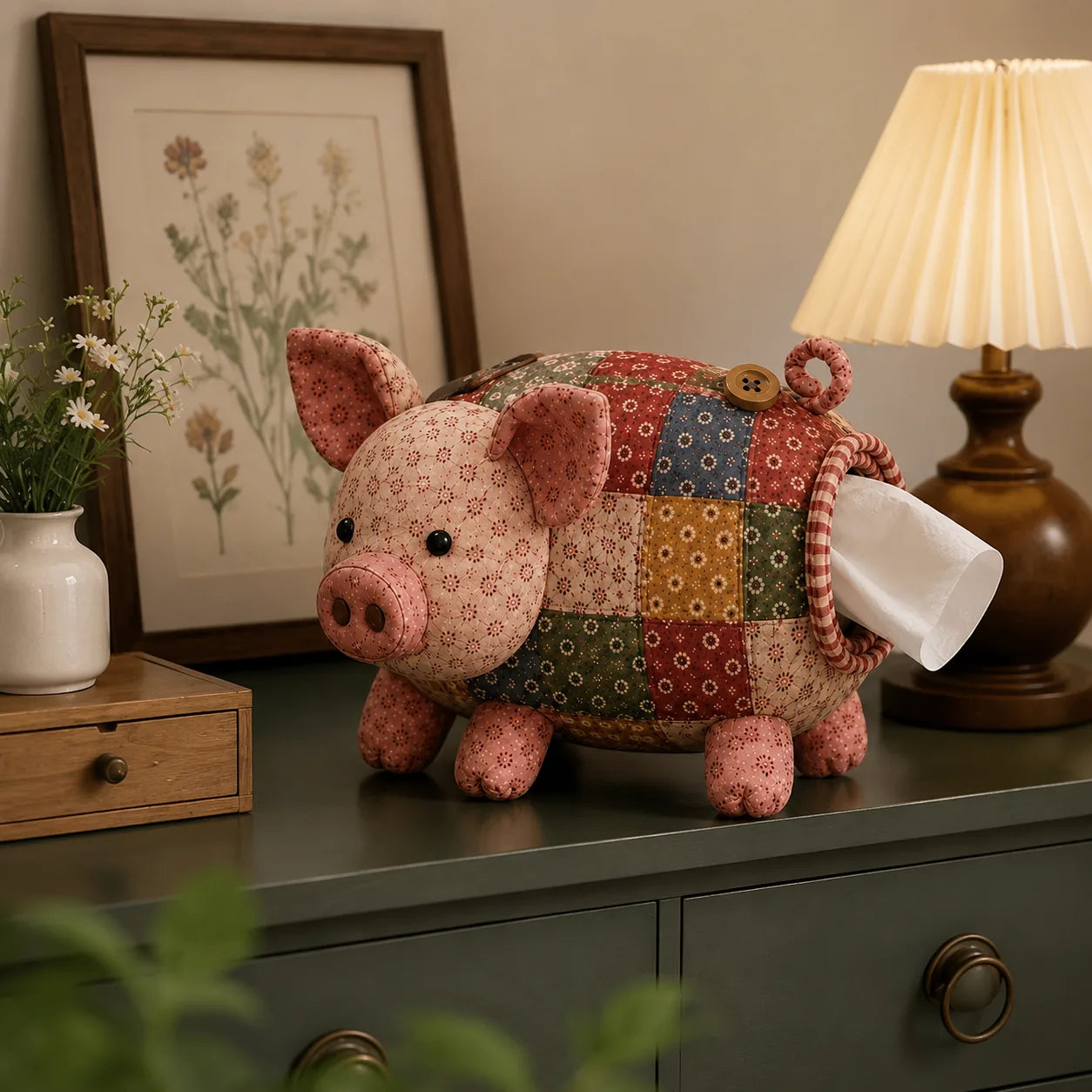 DIY Patchwork Animal Tissue Box Cover Sewing Kit – product image 7