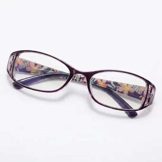Foldable Floral Reading Glasses with Protective Case