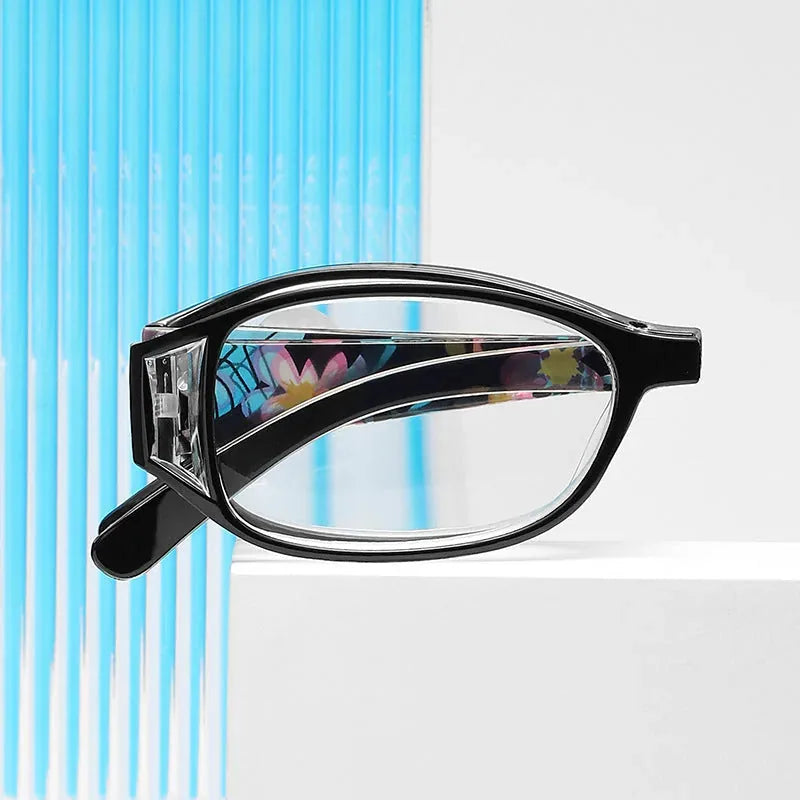 Foldable Floral Reading Glasses with Protective Case