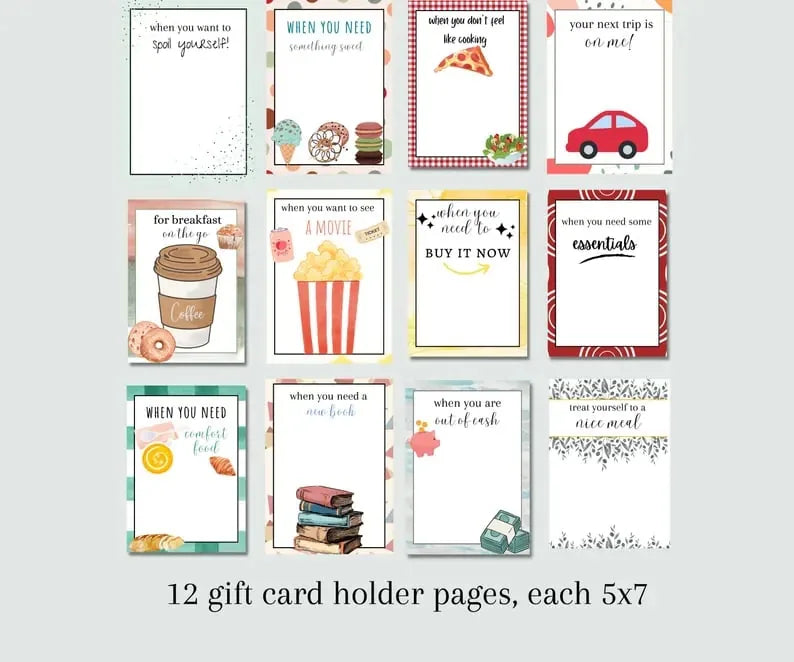 Christmas Gift Card Book Set – 3 Festive Designs