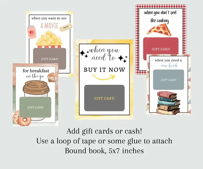 Christmas Gift Card Book Set – 3 Festive Designs