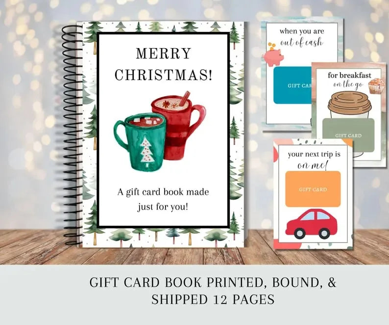 Christmas Gift Card Book Set – 3 Festive Designs