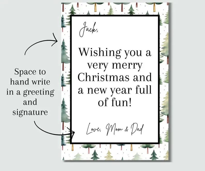 Christmas Gift Card Book Set – 3 Festive Designs