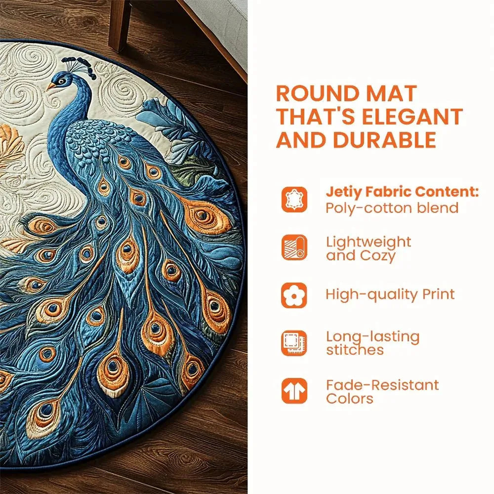 3D Christmas Illusion Round Rug – 80 cm – product image 7