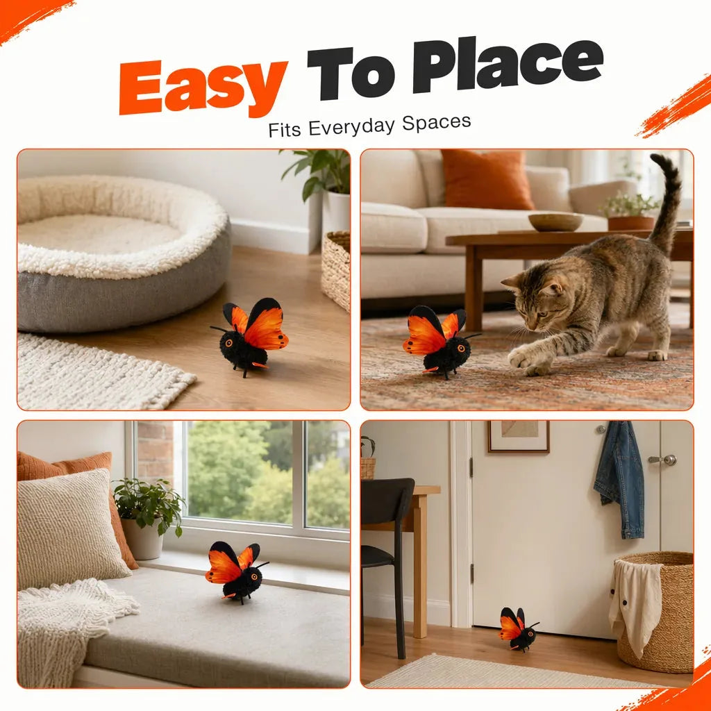 Smart Flapping Butterfly Cat Toy – product image 4