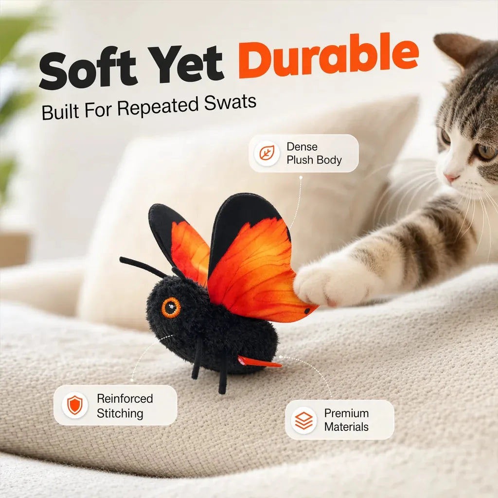 Smart Flapping Butterfly Cat Toy – product image 5