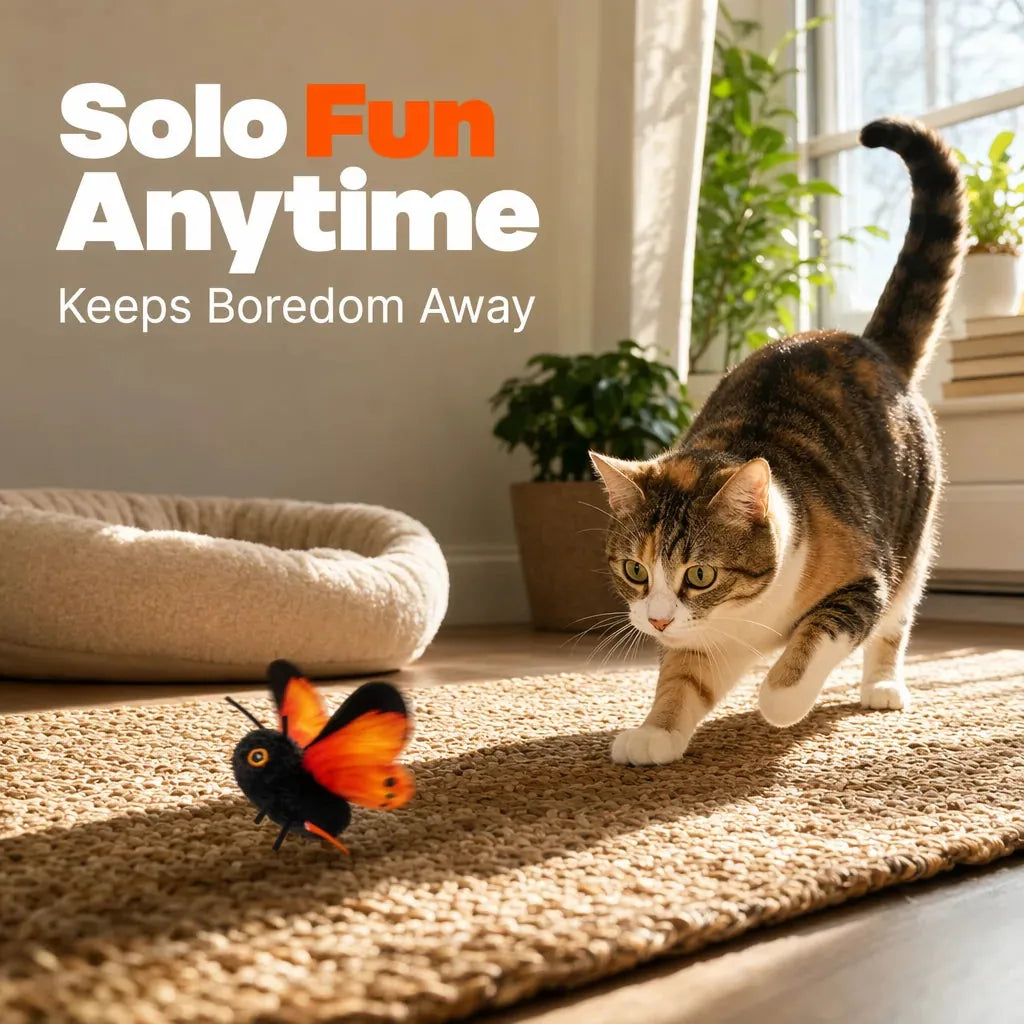 Smart Flapping Butterfly Cat Toy – product image 8