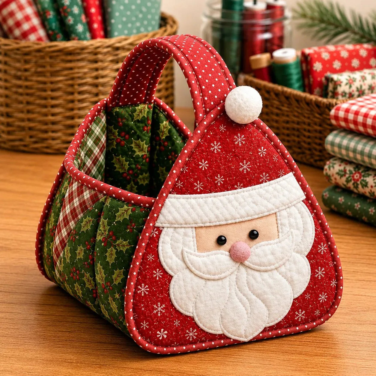 Christmas Character Quilted Carry Basket DIY Kit – product image 3