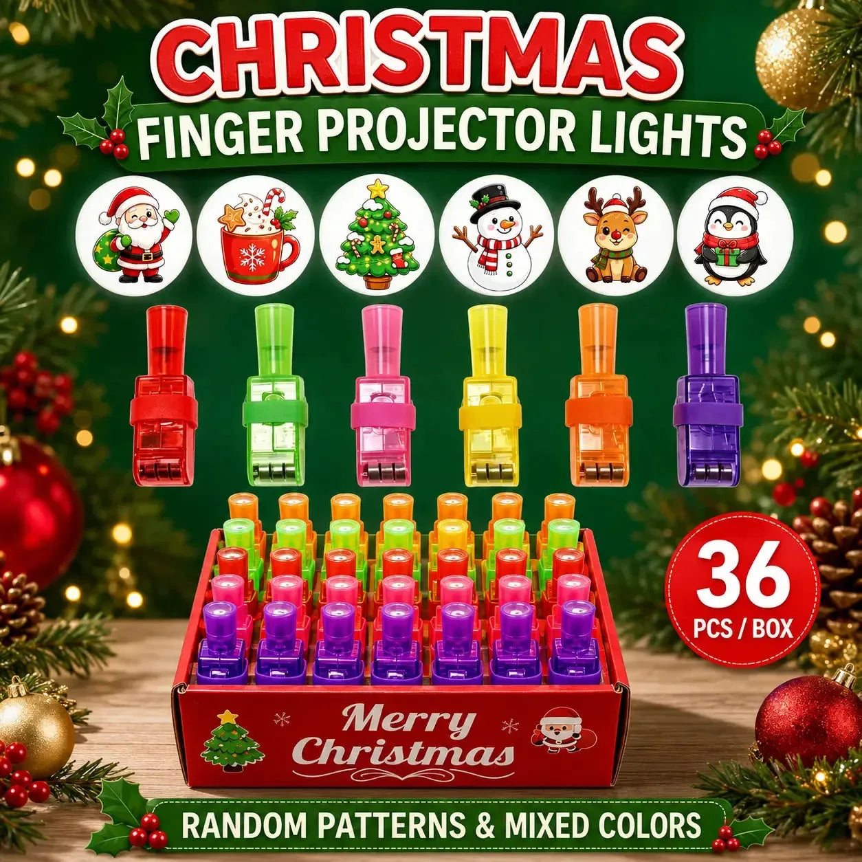 Halloween LED Finger Projector Rings – 20-Piece Party Set – product image 6