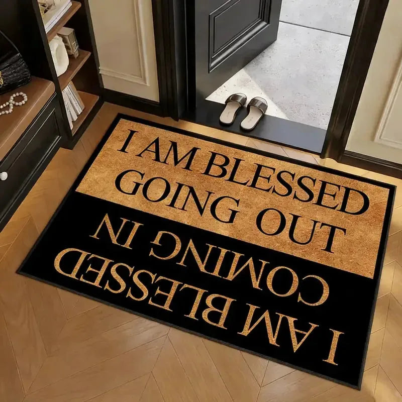 American Letter Crystal-Velvet Floor Mat – 50 × 80 cm – product image 2