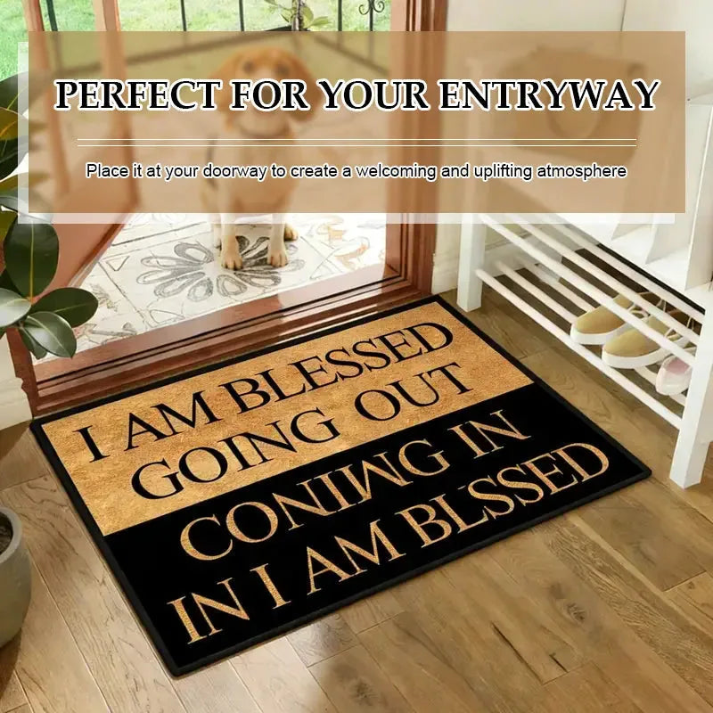 American Letter Crystal-Velvet Floor Mat – 50 × 80 cm – product image 3