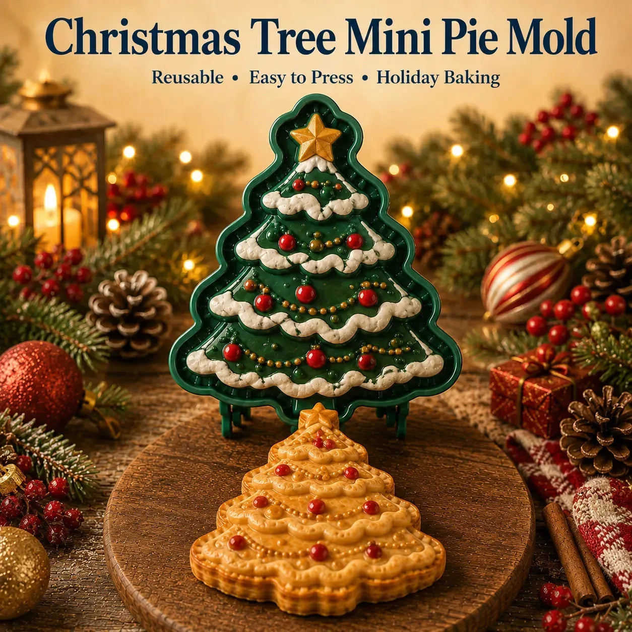 Christmas Mini Pie Embossing Mold – product image 5