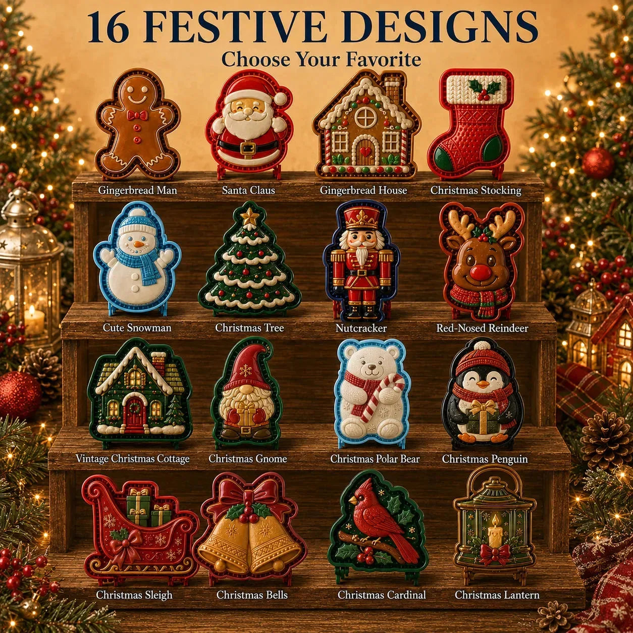 Christmas Mini Pie Embossing Mold – product image 7
