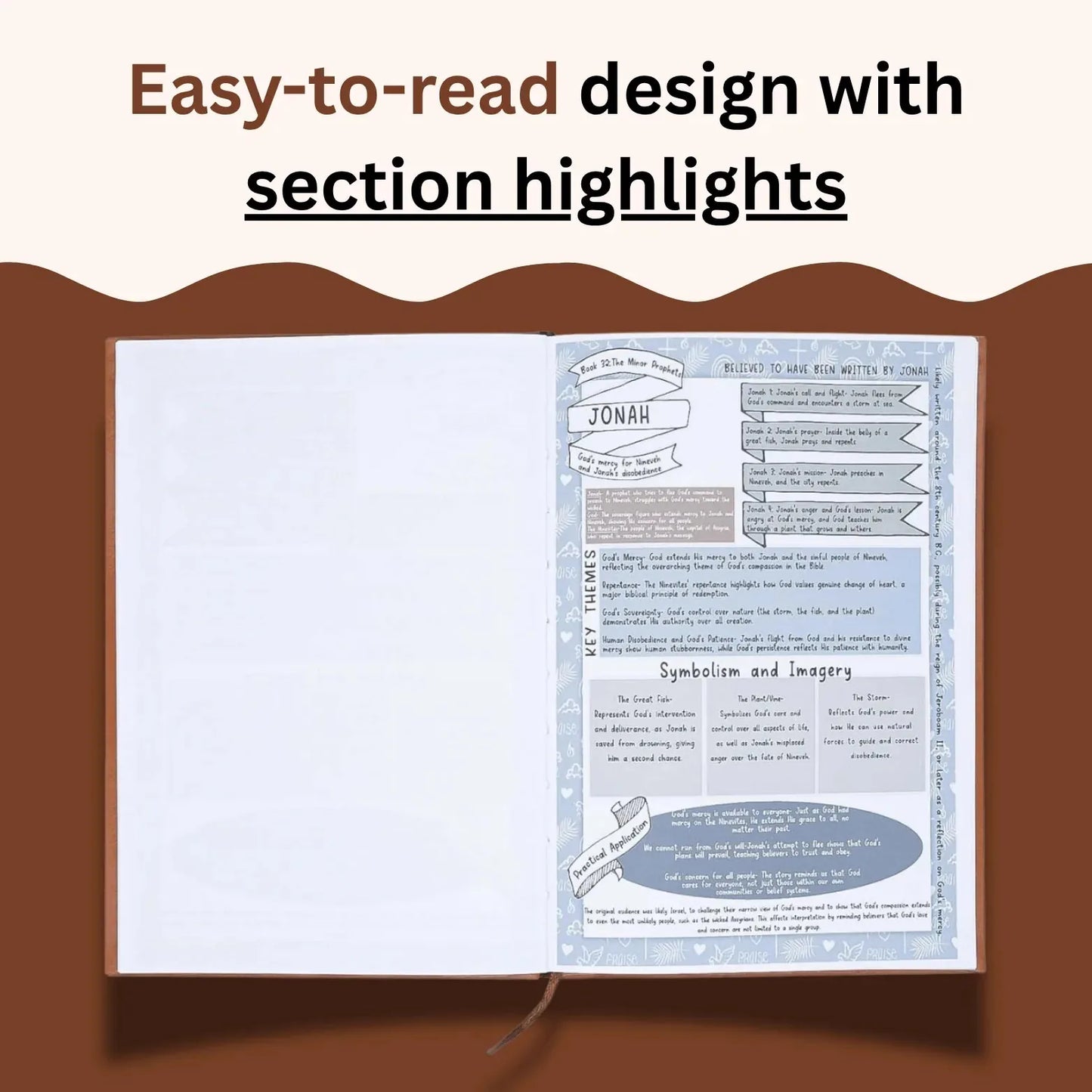 66-Page Women’s Bible Study Guided Journal – Brown – product image 5