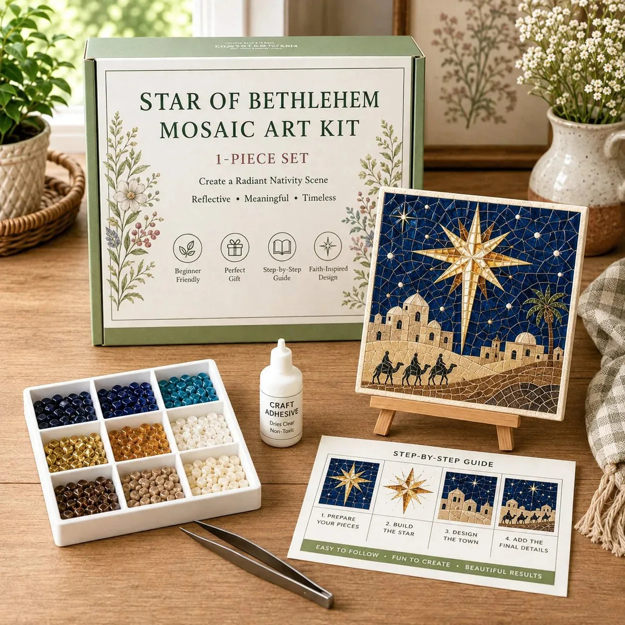 Christmas Nativity Sea Glass Art Kit – product image 5