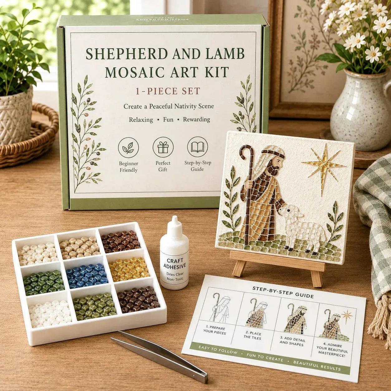 Christmas Nativity Sea Glass Art Kit – product image 6