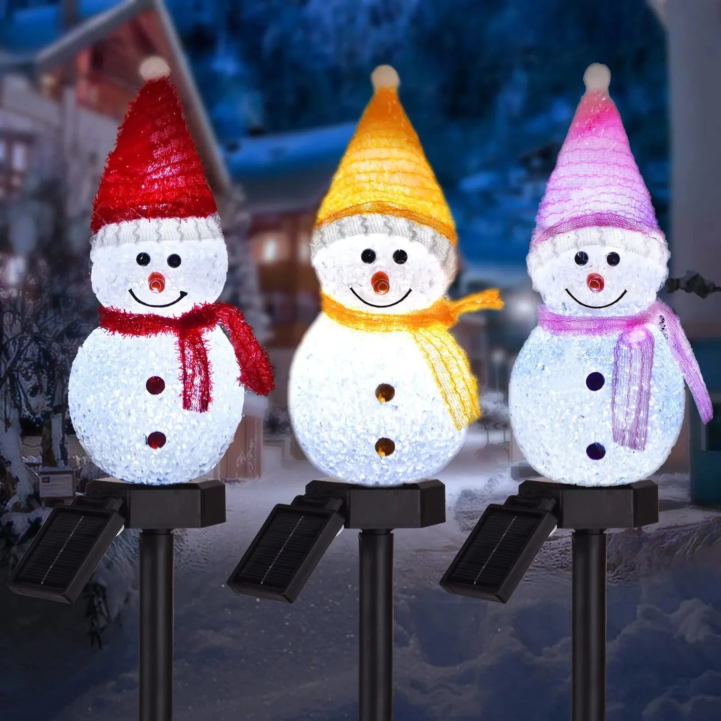 Plug-In Christmas Snowman Yard Light – product image 3