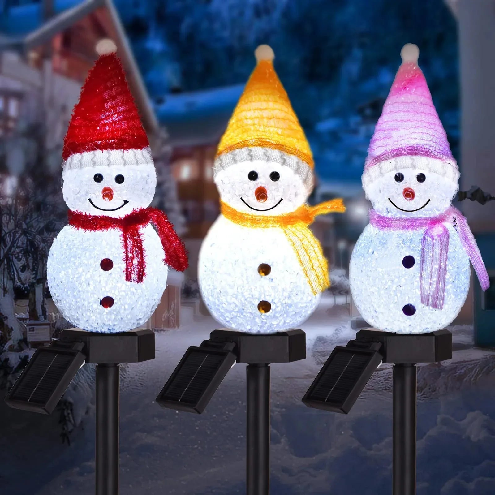 Plug-In Christmas Snowman Yard Light – product image 3