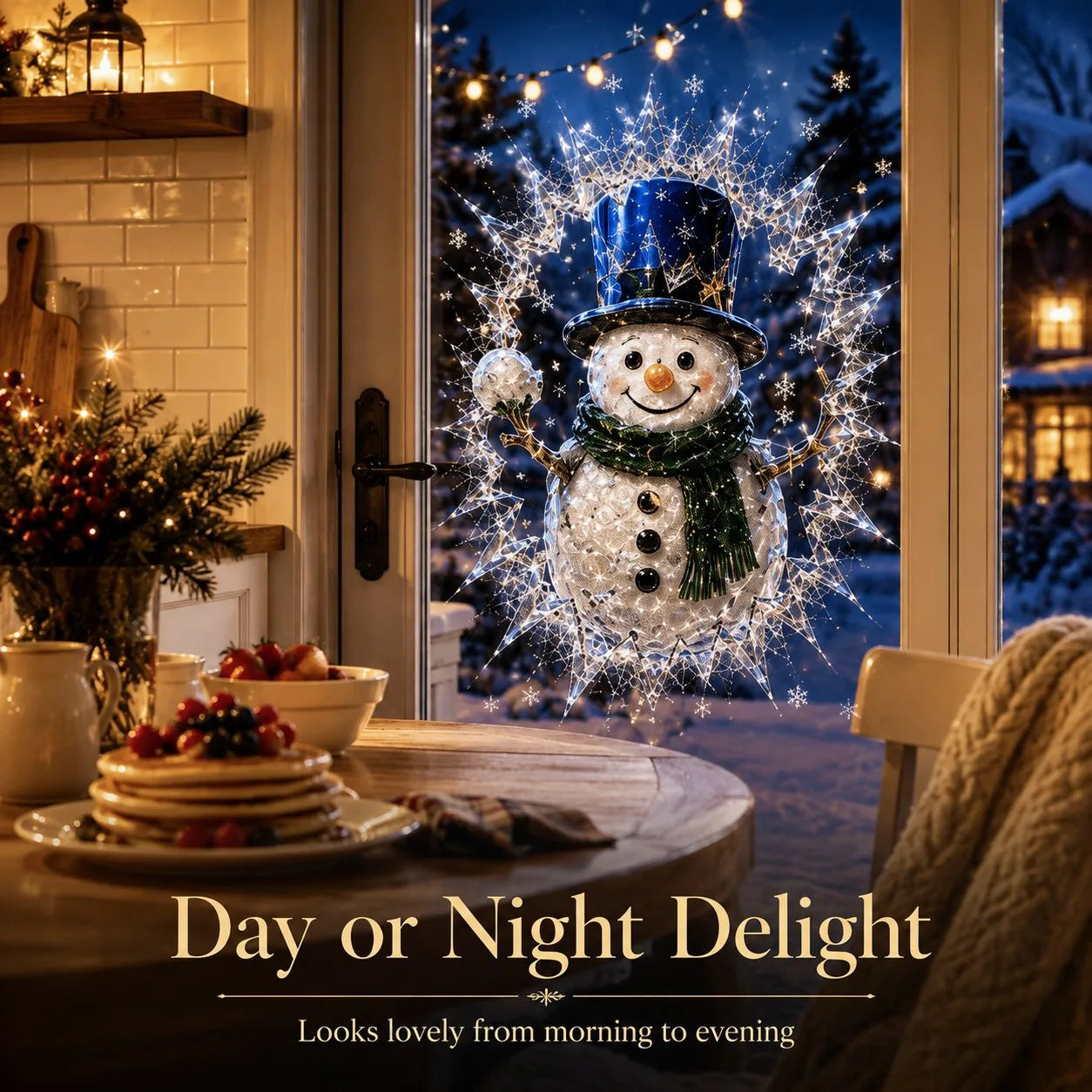 Crystal Christmas Window Decal – 8 Festive Designs – product image 5