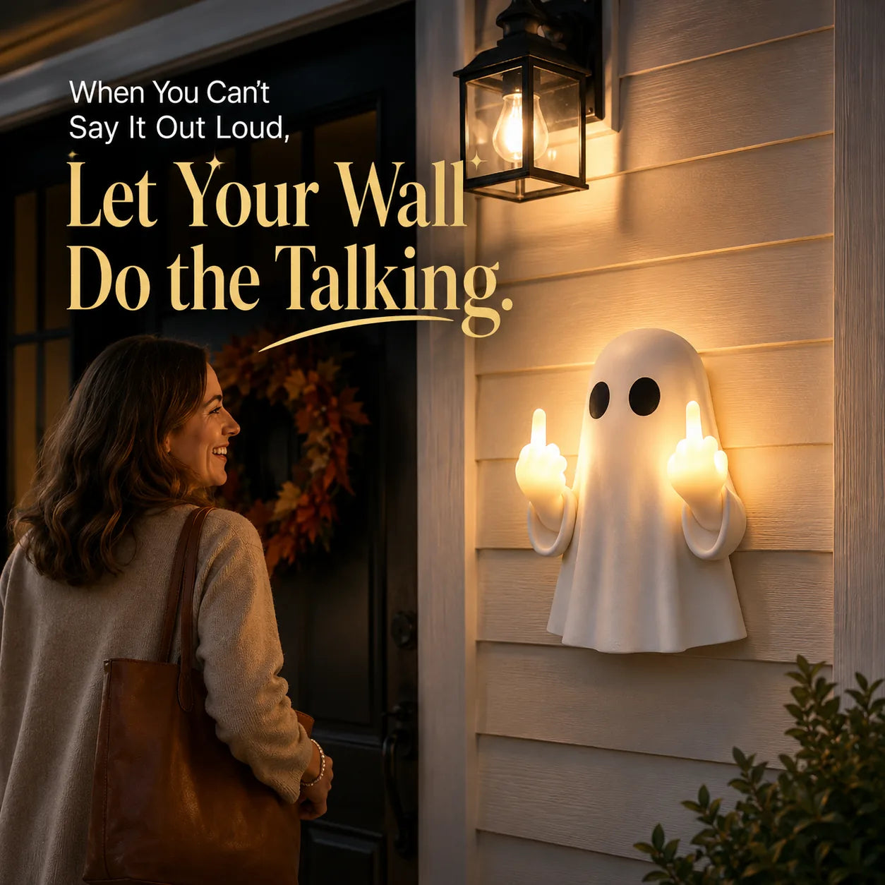 Middle-Finger Ghost LED Halloween Ambient Light – product image 4