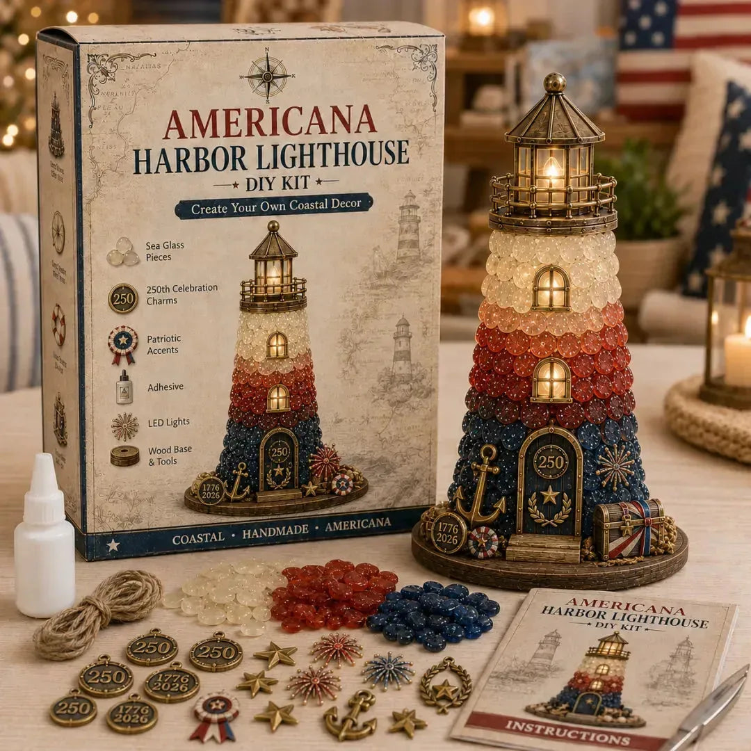 DIY Light-Up Sea Glass Lighthouse Craft Kit – 15 Designs – product image 7