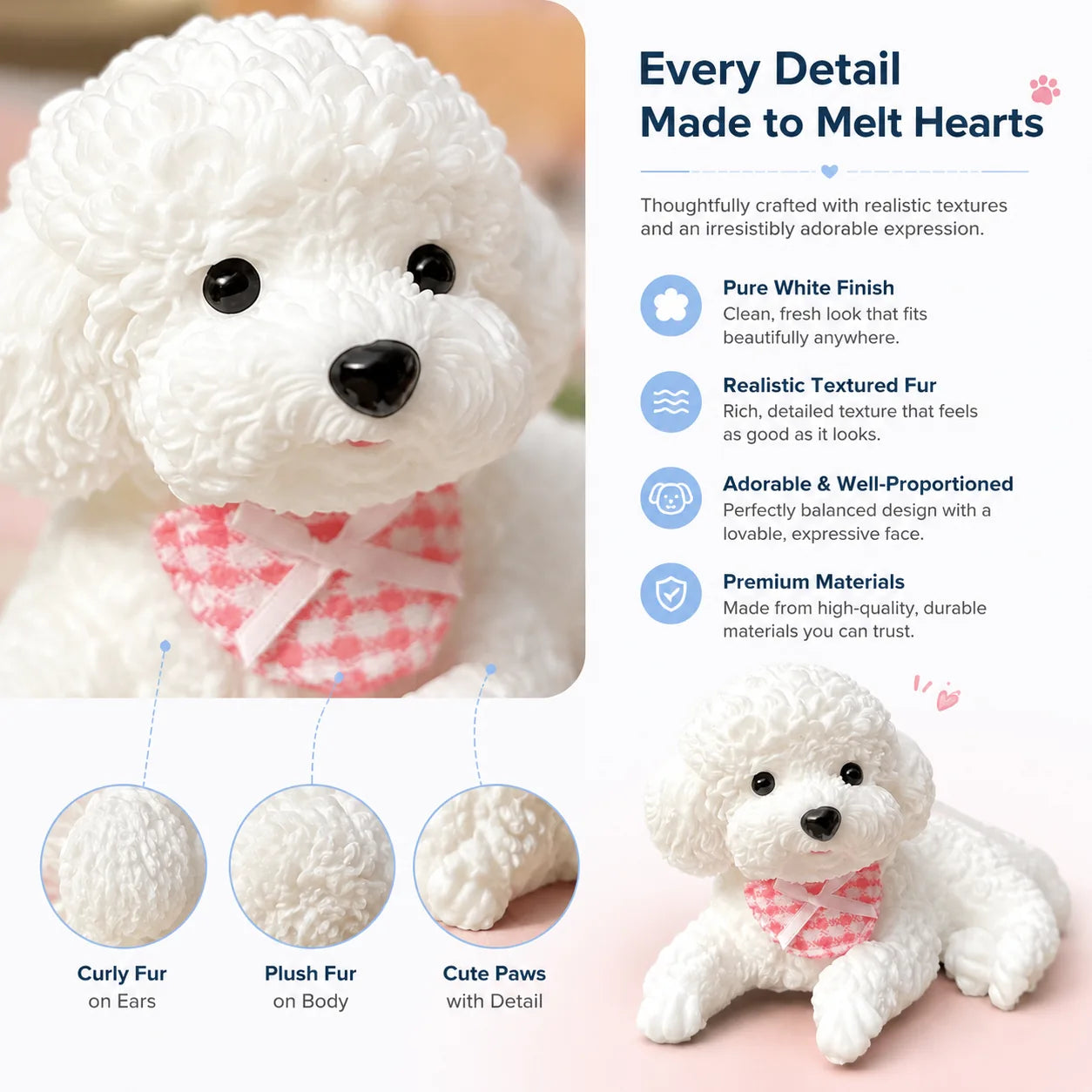 Squeezable Teddy Puppy Dashboard Buddy – product image 1