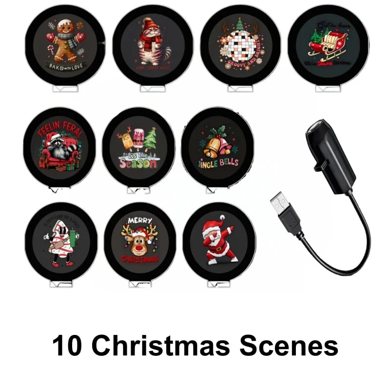 Plug-and-Play Christmas Projector with 10 Festive Scenes – image 6