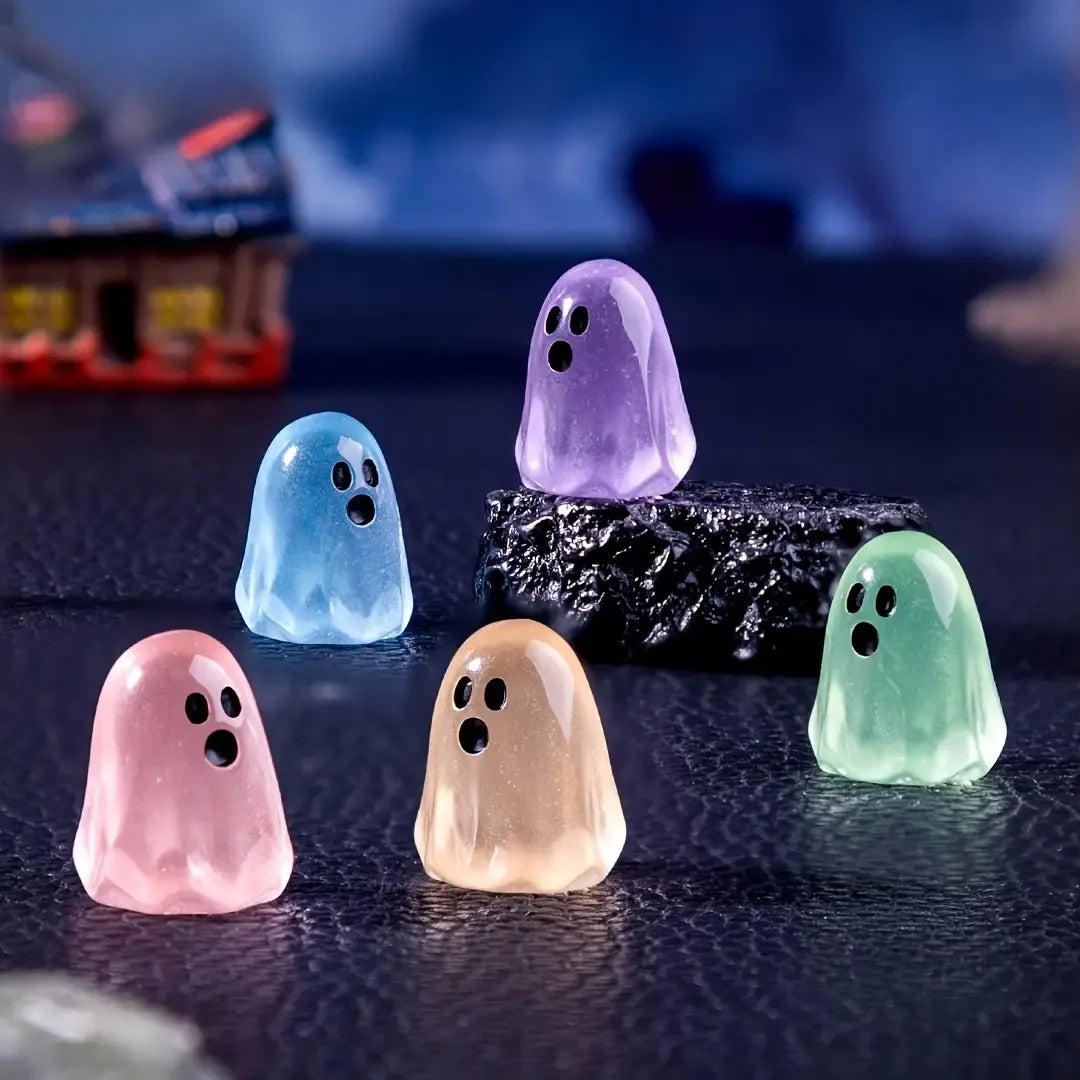 Glow-in-the-Dark Mini Ghost Beads – 12-Piece Color Set – product image 8