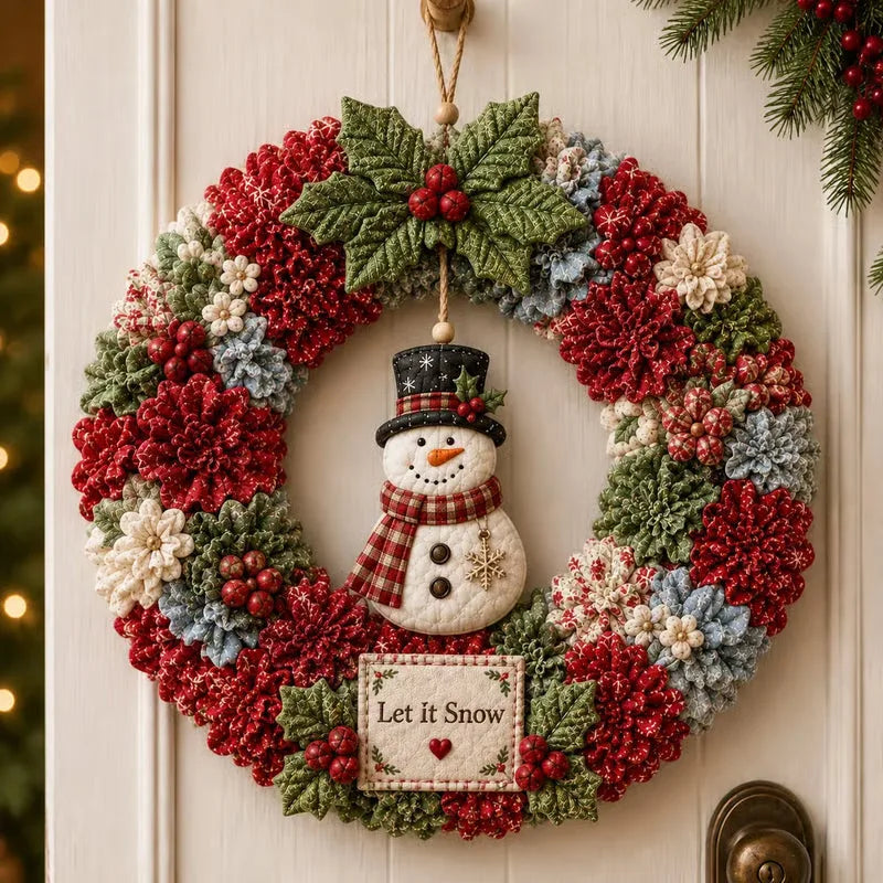 3D Fabric Poke Christmas Wreath DIY Kit – 6 Designs – product image 6