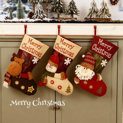 Personalized Christmas Stocking with 3D Character – 3 Designs – product image 1