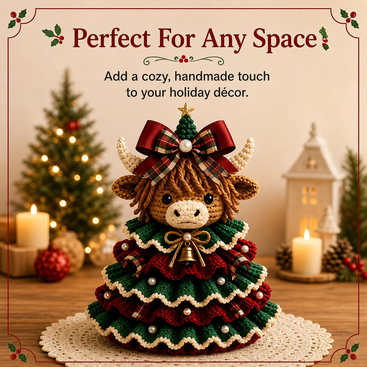 DIY Crochet Animal Christmas Tree Kit – 11 Designs – product image 1